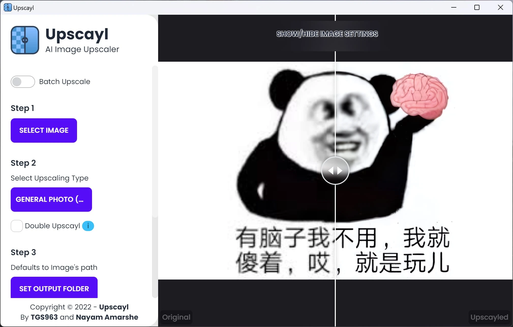 Upscayl - 一款开源的AI放大图片工具